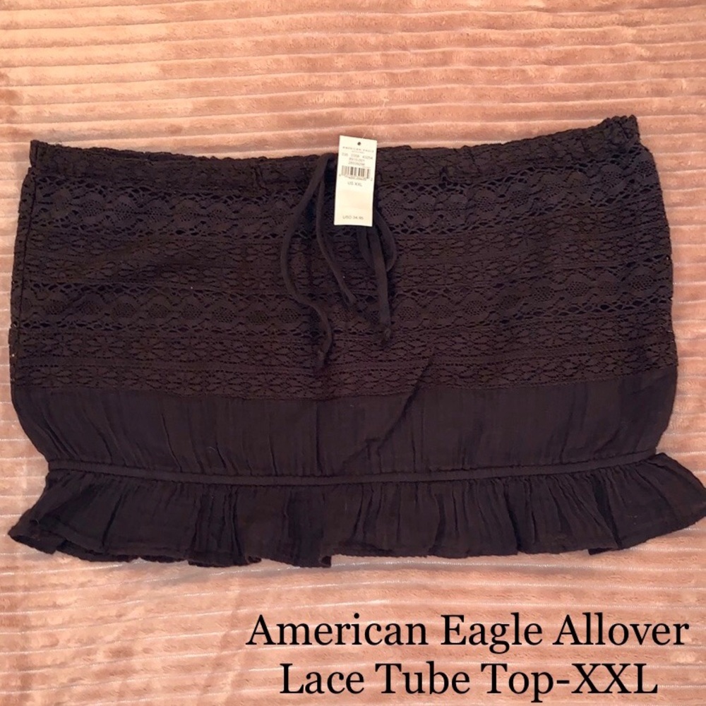 American Eagle Allover Lace Tube Top